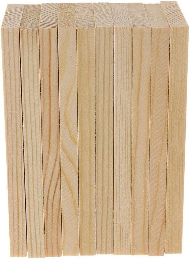 Urooz 5 Pieces Natural Pine Wood Rectangle Board Panel for Arts Craft - inch [12x5] - Image 3